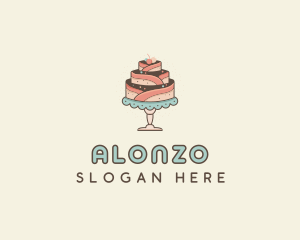 Sweet Cake Dessert logo design