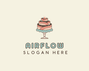 Sweet Cake Dessert logo design