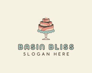 Sweet Cake Dessert logo design