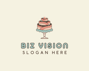 Sweet Cake Dessert logo design