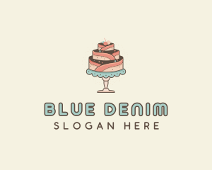 Sweet Cake Dessert logo design