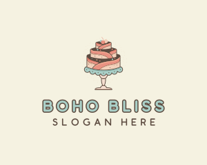 Sweet Cake Dessert logo design