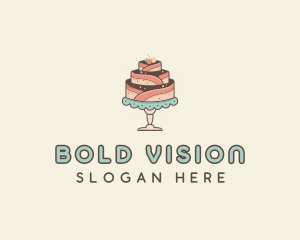 Sweet Cake Dessert logo design