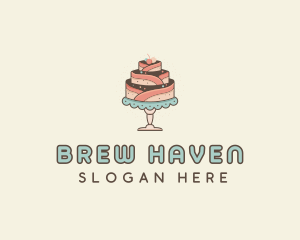 Sweet Cake Dessert logo design