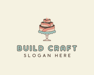 Sweet Cake Dessert logo design