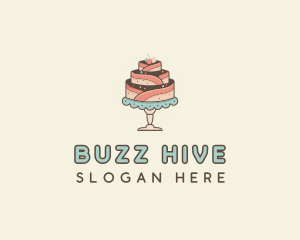 Sweet Cake Dessert logo design