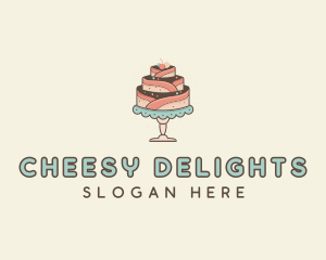 Sweet Cake Dessert logo design