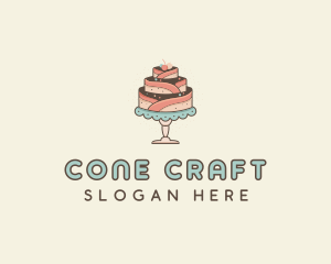 Sweet Cake Dessert logo design