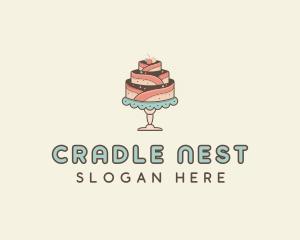 Sweet Cake Dessert logo design