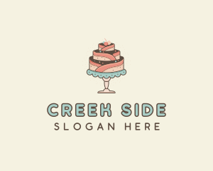 Sweet Cake Dessert logo design