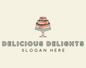 Sweet Cake Dessert logo design