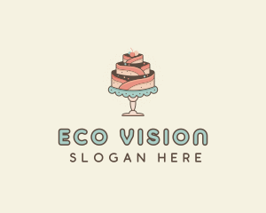 Sweet Cake Dessert logo design