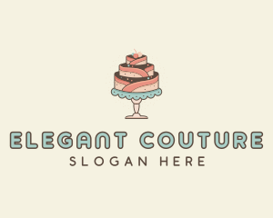 Sweet Cake Dessert logo design