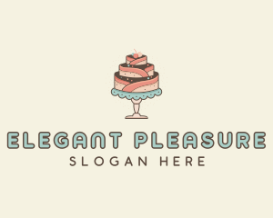 Sweet Cake Dessert logo design