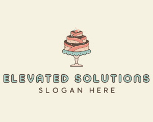 Sweet Cake Dessert logo design