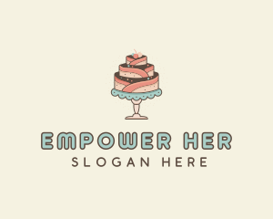 Sweet Cake Dessert logo design