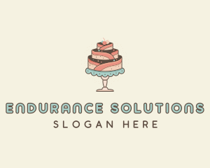 Sweet Cake Dessert logo design