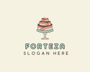 Sweet Cake Dessert logo design