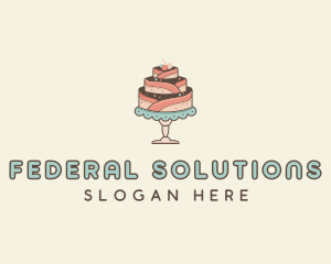 Sweet Cake Dessert logo design