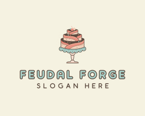 Sweet Cake Dessert logo design