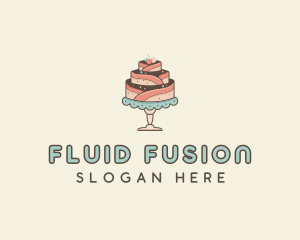 Sweet Cake Dessert logo design