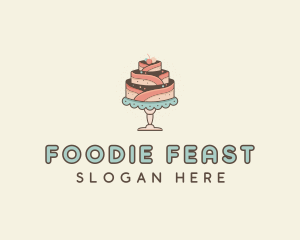 Sweet Cake Dessert logo design