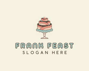 Sweet Cake Dessert logo design