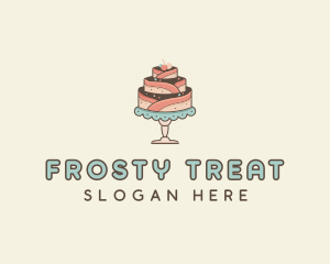 Sweet Cake Dessert logo design