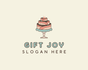 Sweet Cake Dessert logo design