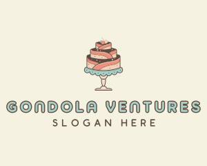 Sweet Cake Dessert logo design