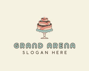 Sweet Cake Dessert logo design