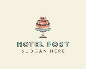 Sweet Cake Dessert logo design