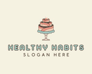 Sweet Cake Dessert logo design