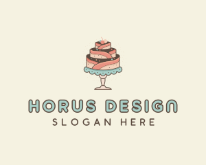 Sweet Cake Dessert logo design