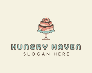 Sweet Cake Dessert logo design