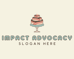 Sweet Cake Dessert logo design