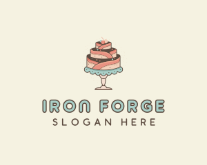 Sweet Cake Dessert logo design