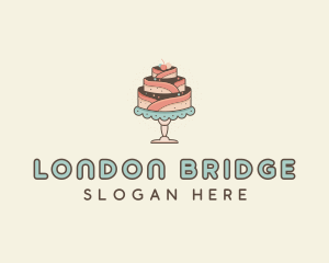 Sweet Cake Dessert logo design