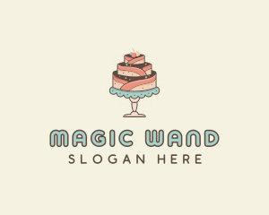 Sweet Cake Dessert logo design