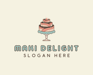 Sweet Cake Dessert logo design