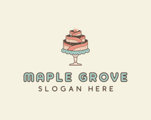 Sweet Cake Dessert logo design