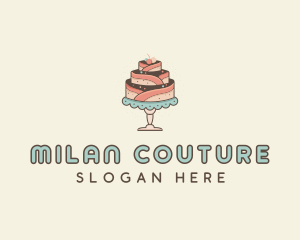 Sweet Cake Dessert logo design