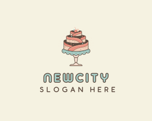 Sweet Cake Dessert logo design