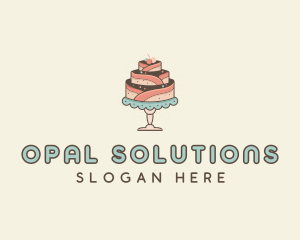 Sweet Cake Dessert logo design