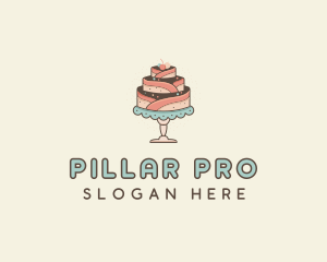 Sweet Cake Dessert logo design