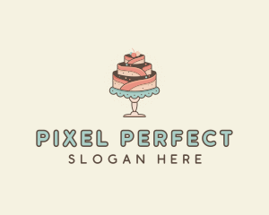 Sweet Cake Dessert logo design