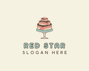 Sweet Cake Dessert logo design