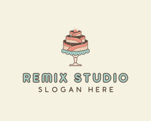 Sweet Cake Dessert logo design