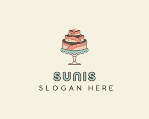 Sweet Cake Dessert logo design