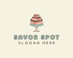 Sweet Cake Dessert logo design